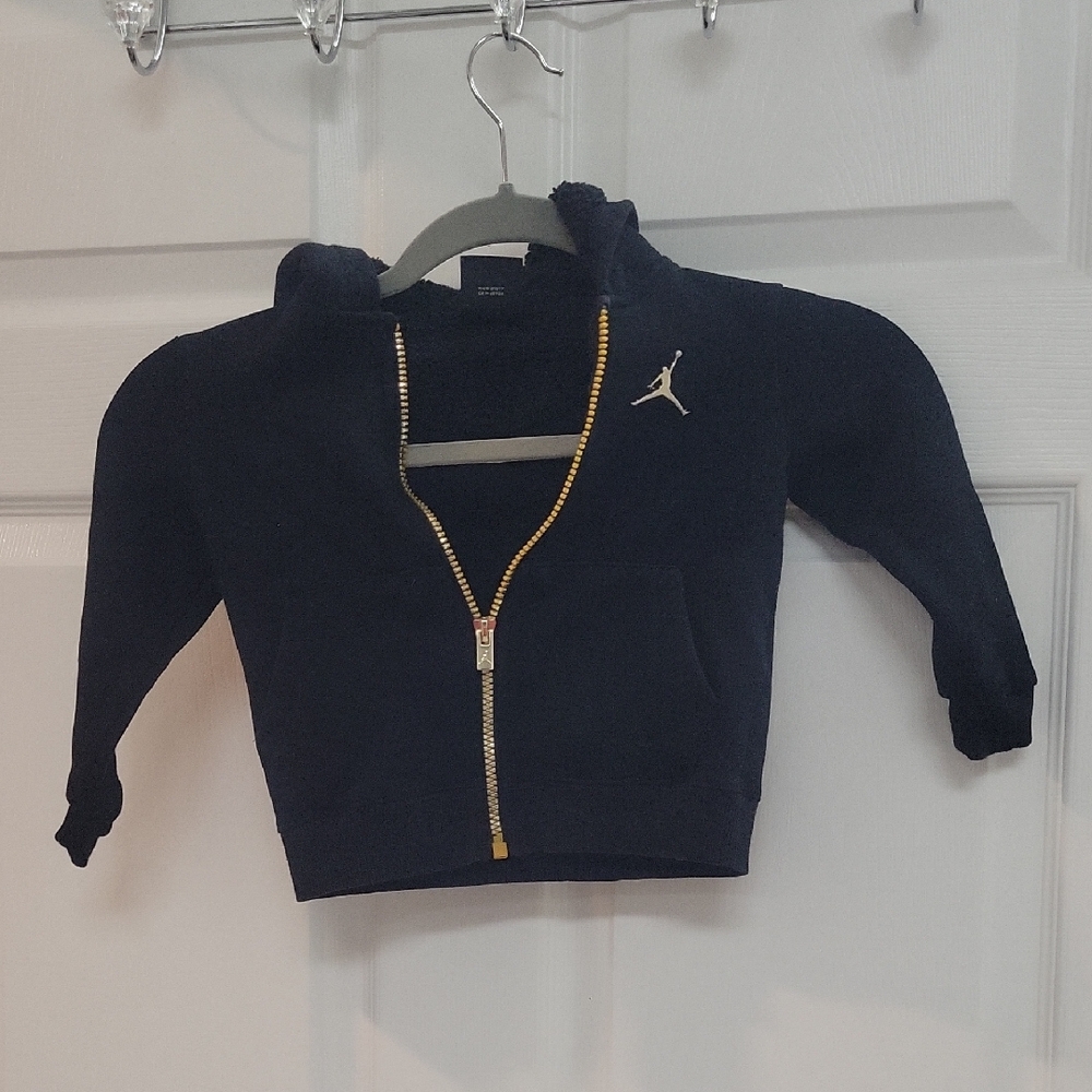 Jordan Kids Black Zip-Up Hoodie